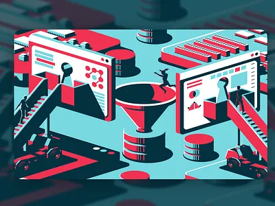 ALL ABOARD! branding district north design illustration vector