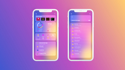 File explorer app application ui file explorer file manager glassmorphic glassmorphism ui ux