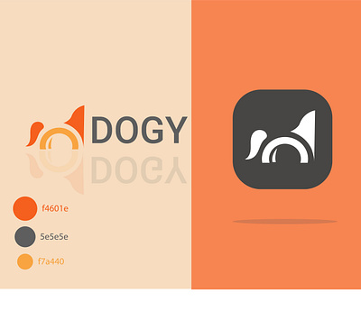 Dogy Logo design icon illustration logo minimal