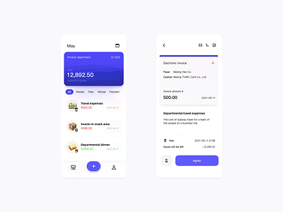 Team budget approval app design app design ui