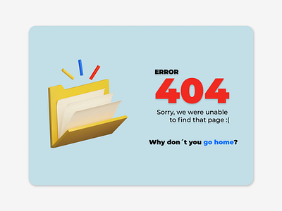 Daily UI Challenge #008 - 404 008 404 404error app daily 100 challenge dailyui dailyui 008 dailyuichallenge design ui