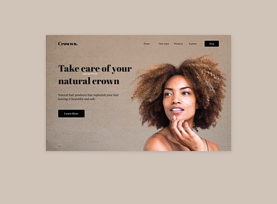 Landing page beauty dailyui design desktop design figma hair landing page macbook web web design