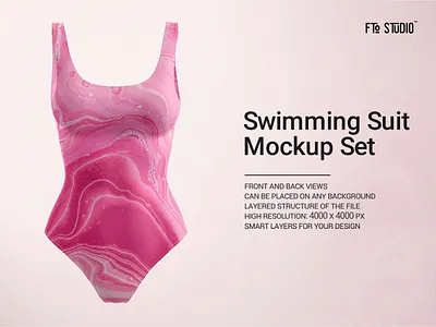 Swimming Suit Mockup Set apparel brand branding cloth clothes design layered logo mock up mockup mockup psd mockup template mockups photoshop psd suit swimming pool swimming suit template