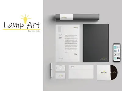 Lamp Art Logo branding logo logo design