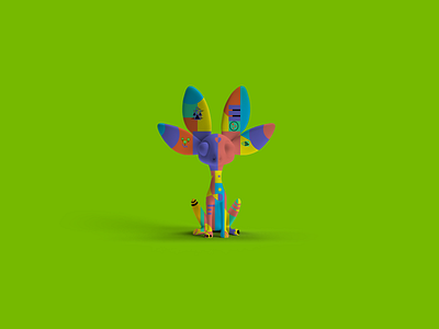 Magic Realism: Conejita 3d art alebrijes bauhaus conejita design illustration magical mascot design mexico minimal nvidia nvidia design