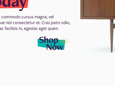 Mid-Century Modern Buttons button mid century modern web web design website