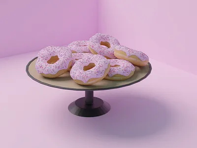 Donuts | 3D 3d b3d beginner blender blender 3d blender3d design illustration