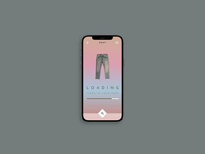 Progress Indicator app clothing design graphic minimal swap typography ui ux