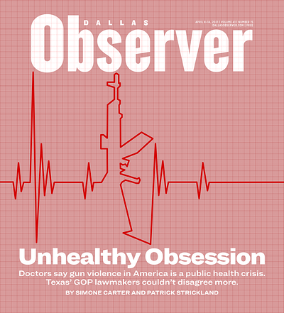 April 8, 2021 Dallas Observer cover alt weekly cover illustration