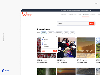 Wanderbus design ui ux web