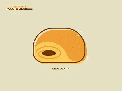 Chocolatin desserts food geometric illustration mexico pan dulce pastries vector