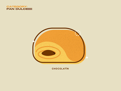 Chocolatin desserts food geometric illustration mexico pan dulce pastries vector