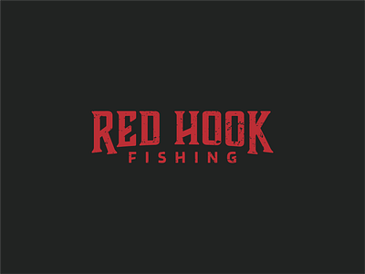 Red Hook Fishing Logo brand brands that dream fish fish logo fisher fisherman fisherman logo fishing fishing logo florida florida keys fly fisher fly fishing hook logo logo design logodesign pez red hook red hook fishing