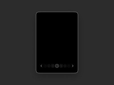 Pagination - DailyUI 085 085 daily ui dark mode design flat minimal pagination swipe ui