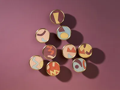 CUTOUT collection by tsarukahmadova color cut design designer fajno fajnodesign handlettering matisse wall