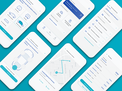 Seguros Sura - App de Autogestión aerolab app cards components dashboard design icons illustrations insurance library map mobile mobile app platform product design ui ux uxui web design