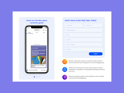 Bites Landing Page figma landing landingpage software website