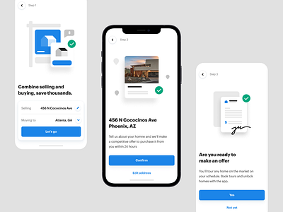 Onboarding spots brand flow illustration onboarding screen product real estate spot illustration spots ui