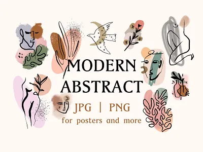 Modern Abstract Bundle boho