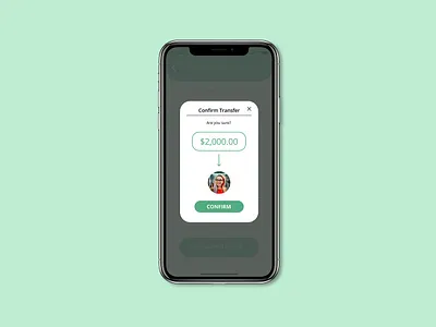 UIOTW- Modals bank app design modals ui