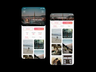 User Profile • Daily UI 006 app dailyui figma ios product design productdesigner ui uidesign uiux ux