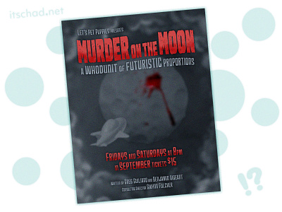 Murder on the Moon Poster Design a trip to the moon adobe photoshop design graphic design melies moon murder mystery photobash photoshop poster poster design print retro retro future retrofuture rocket ship rocketship ship