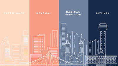 Prayer Guide abstract city cityscape design devotional guides illustration renewal revival vector