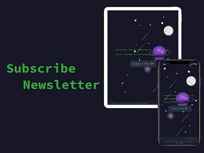 Subscribe Newsletter css frontend design frontend development html javascript netlify newsletter responsive webdesign uidesign visual design visual designer visual designs