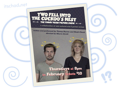 Two Fell into the Cuckoo’s Nest Poster Design adobe illustrator adobe photoshop art direction barbed wire birds cuckoo design graphic design illustration illustrator marketing photoshop poster poster design print