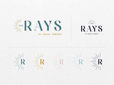 The Rays at Vegas Towers Banding apartments brand design brand identity branding design