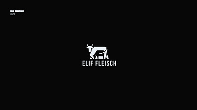 German butcher shop logo animal branding butchery cow logo meat minimalist logo negative space negative space logo