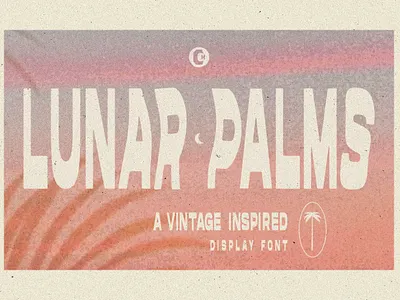 LUNAR PALMS FONT branding design graphic design type typography