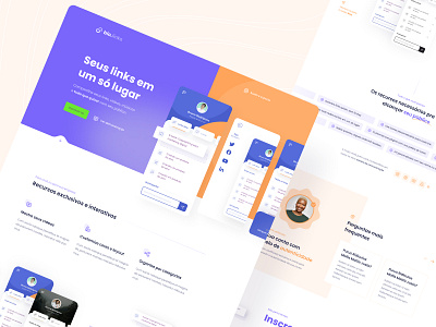 Bio.links - Landing Page appdesign dailyui design figma landing page layout minimal mobile open source responsive ui uidesign userexperience userinterface ux ui webdesign