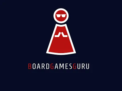 Board Games Guru board game branding design logo pawn