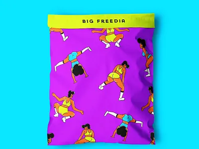 Big Freedia Poly Mailer big freedia bounce music branding colorful digital painting entertainment illustration louisiana mailer design merch merch design merchandise merchandise design music music art new orleans package design packaging packaging design twerk