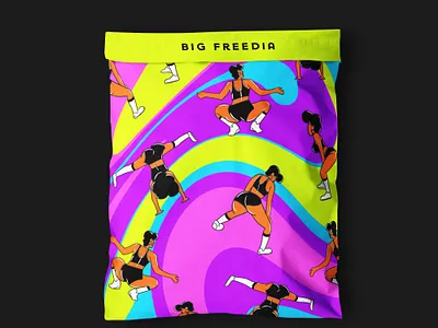 Big Freedia Poly Mailer bounce bounce music branding colorful design digital painting entertainment illustration louisiana mailer mailer design merch merch design merchandise merchandise design merchandising music art new orleans twerk twerkin