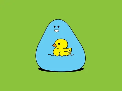 Drop Animation 2d 2d animation 2d character 2danimation animation character character animation characterdesign drop duck ecologic ecological ecology illustration leaf nature water world