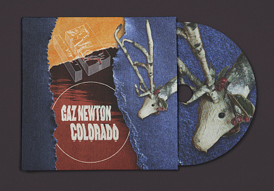 Gaz Newton - Colorado [single] album art collage digital collage digital illustration distorted type illustration music sbh scanner type surreal textured the shop typography weird