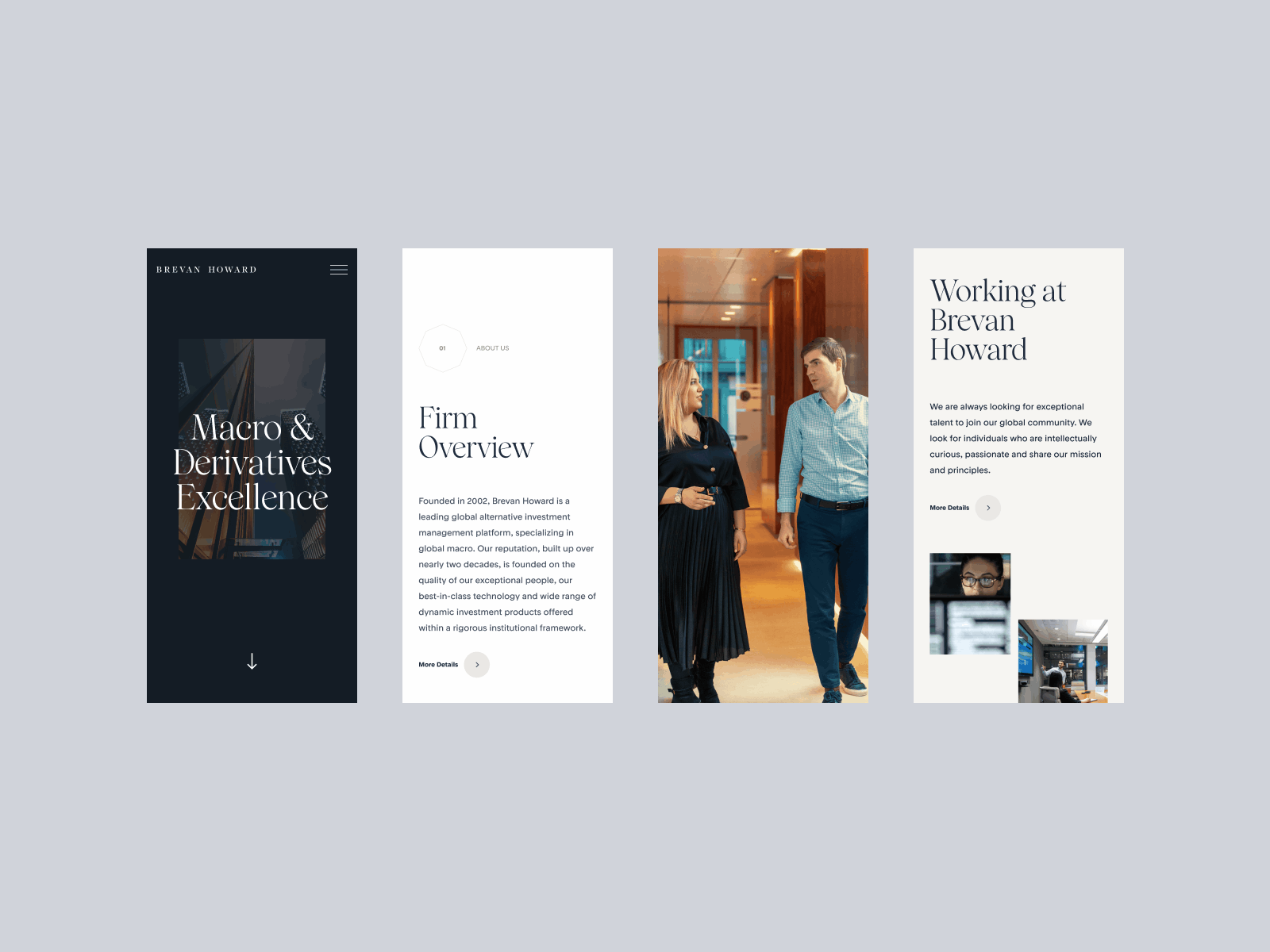 Example of Brevan Howard • Rebrand & Site Redesign
