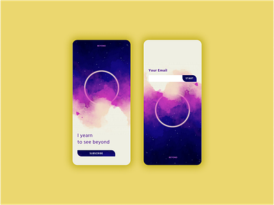 Daily UI 026 Subscribe app beyond daily ui dailyui figma galaxy karma mobile ui subscribe ui uidaily uidesign uiux ux violet