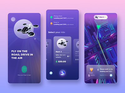 Futuristic Drone taxi concept UI air taxi futurism futuristic futuristic ui modern sci fi scifi space taxi ui ui ux ui concept ui design ui designs user experience user interface user interface design