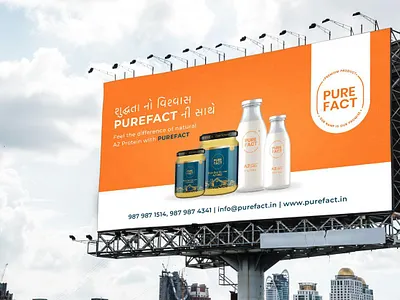 Dairy Product Hoarding Design branding brandingagency creative design milk