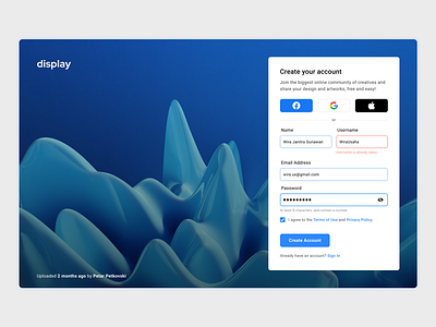 Simple Signup Form design sign up signup signup form signupform ui ui design uiux uiux design ux ux design website website design