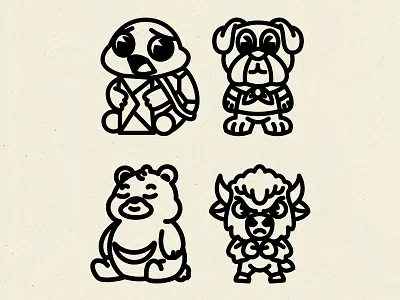 Custom design for cutting. branding cartoon character design illustration logo mascot rubber hose t shirt