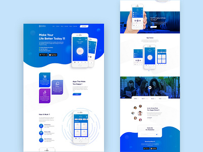 App Landing Page app landing design landing landing page website design