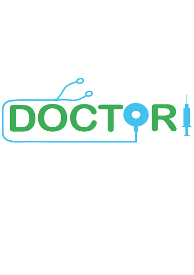 Doctor logo without mockup design illustrator logo