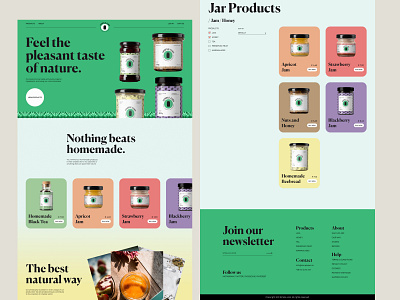 Jars & Jams Ecommerce Web design design studio ecommerce ecommerce business interaction design interface jams jars landing page minimalistic online shop typography ui user interface ux web web design website