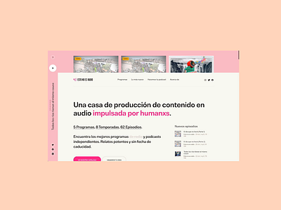 Esto no es radio: Responsive audio player audio player live site media queries player responsive responsive design ui visual design website design