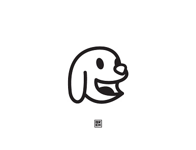 Happy Dog 🐶 adobe illustrator animal clean cool cute design illustration logo modern simple vector