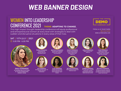 Web Banner Design banner ad banner design conference banner web banner web banner design webdesign